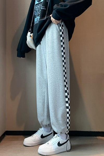 Γυναικεία αθλητικά εσώρουχα με μπορντούρα - γκρι και μαύρο χρώμα