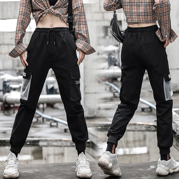 Γυναικείο αθλητικό παντελόνι με ψηλή μέση και τσέπες