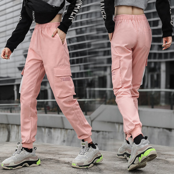 Γυναικείο αθλητικό παντελόνι με ψηλή μέση και τσέπες