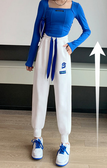 Γυναικείο φθινοπωρινό αθλητικό παντελόνι με ελαστική μέση