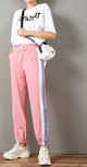 Γυναικείο αθλητικό παντελόνι με μπορντούρα και τσέπες