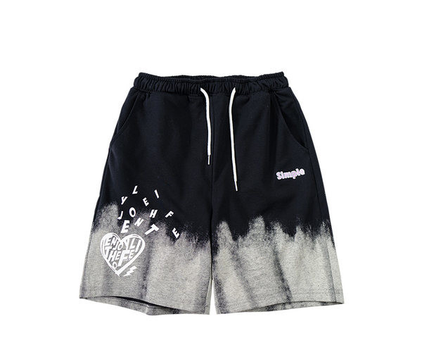 Ежедневни спортни шорти с апликация и надпис за жени