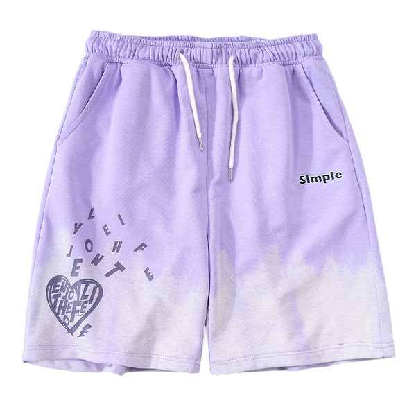 Ежедневни спортни шорти с апликация и надпис за жени