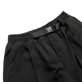 Casual γυναικείο παντελόνι με ελαστική μέση -3/4 μήκος