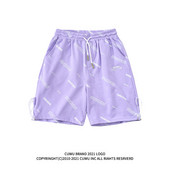 Γυναικείο σορτς με κορδόνια και επιγραφές  σετέσσρα χρώματα