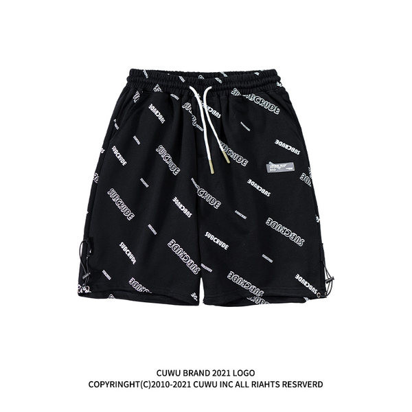 Γυναικείο σορτς με κορδόνια και επιγραφές  σετέσσρα χρώματα