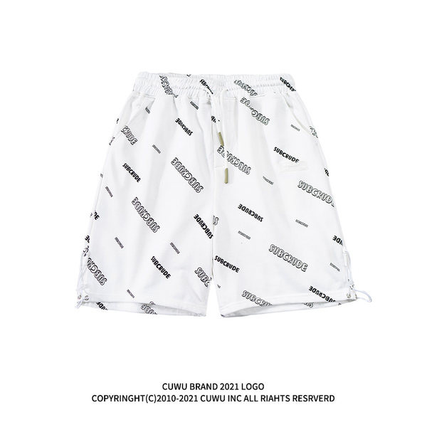 Γυναικείο σορτς με κορδόνια και επιγραφές  σετέσσρα χρώματα