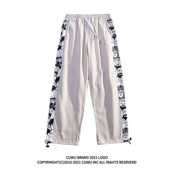 Uus mustriga naiste teksapükste mudel - sirge mudel