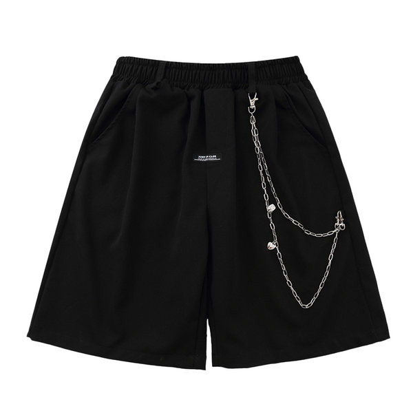 Къси дамски панталони с верижка в два цвята