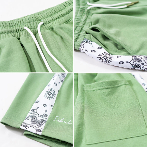 Naiste vabaaja püksid elastse vöökoha ja lipsudega