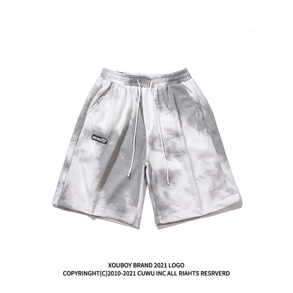 Дамски памучни шорти в преливащи се цветове