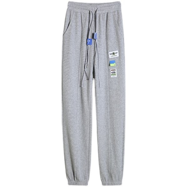 Γυναικείο αθλητικό παντελόνι με έμβλημα και κορδόνια