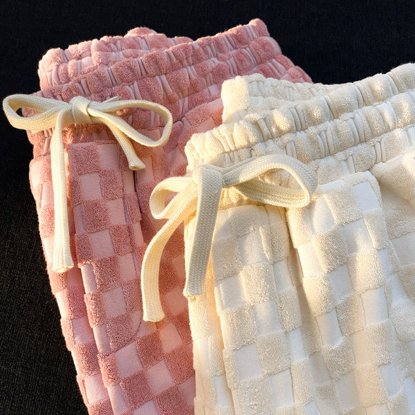 Casual παντελόνι με κουμπιά και ελαστική μέση