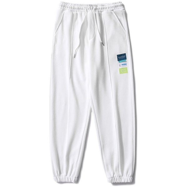 Дамски спортен панталон с емблема и връзки