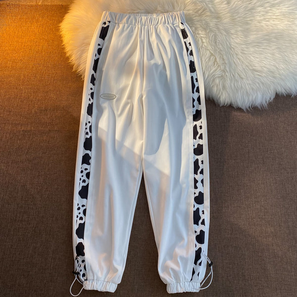 Γυναικείο αθλητικό παντελόνι με ψηλή μέση και επιγραφή