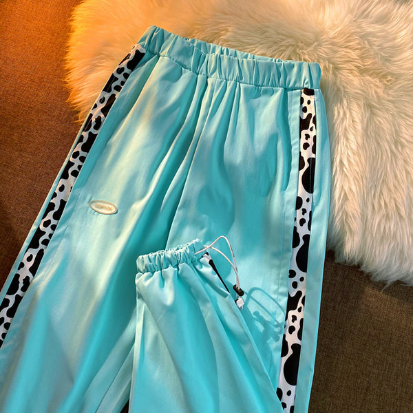 Γυναικείο αθλητικό παντελόνι με ψηλή μέση και επιγραφή