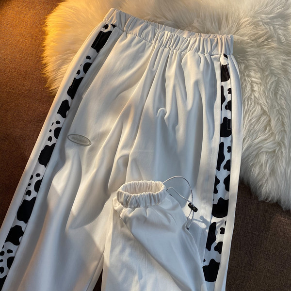 Γυναικείο αθλητικό παντελόνι με ψηλή μέση και επιγραφή