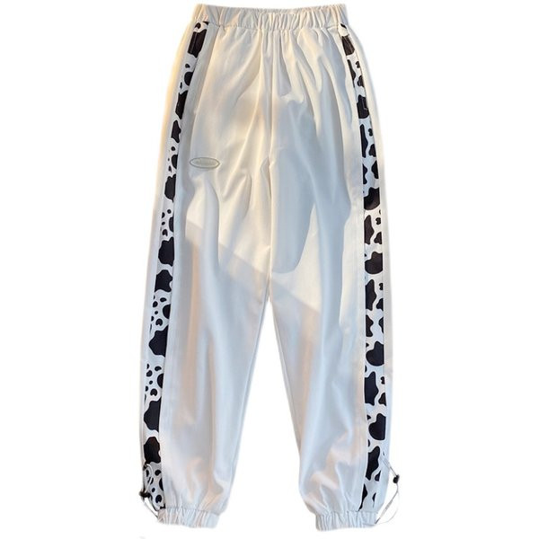 Γυναικείο αθλητικό παντελόνι με ψηλή μέση και επιγραφή