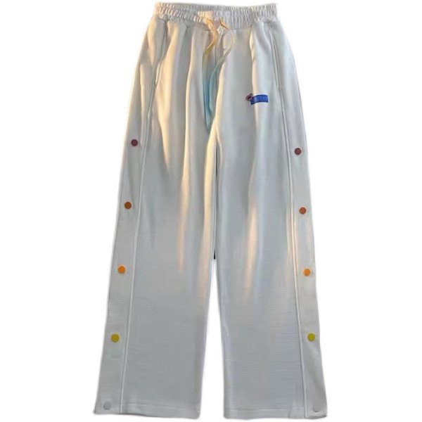 Νέο μοντέλο γυναικείο ίσιο παντελόνι με χρωματιστά κουμπιά