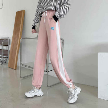 Спортен панталон с ластик и емблема за жени