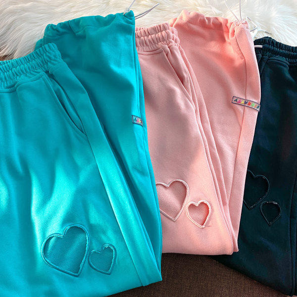 Ležerne ženske sportske hlače s visokim strukom i vezicama