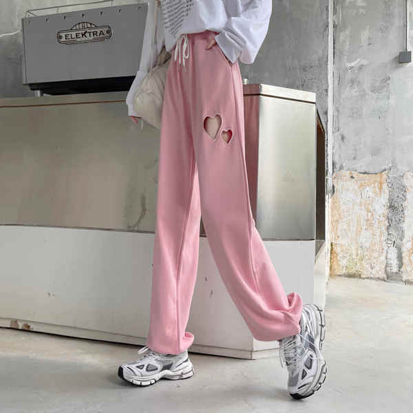 Ležerne ženske sportske hlače s visokim strukom i vezicama