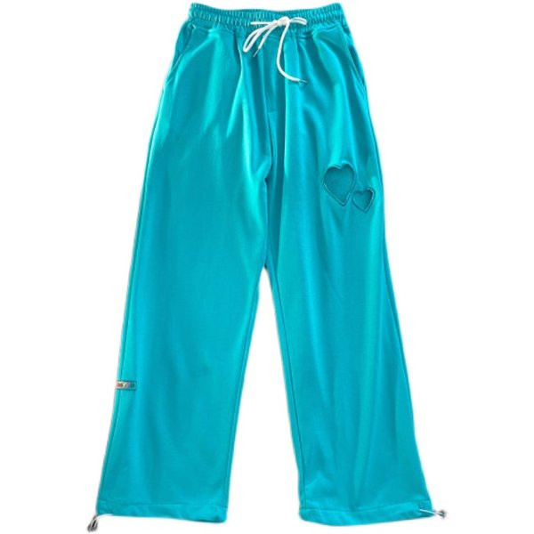 Ležerne ženske sportske hlače s visokim strukom i vezicama