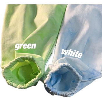 Спортно долнище с джобове-зелен и син цвят