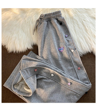 Γυναικείο αθλητικό ίσιο παντελόνι με έμβλημα