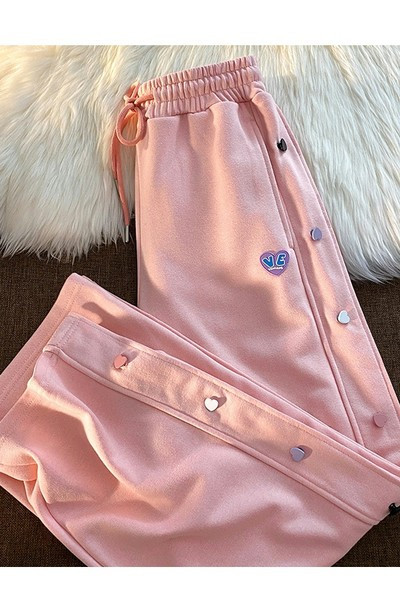 Γυναικείο αθλητικό ίσιο παντελόνι με έμβλημα