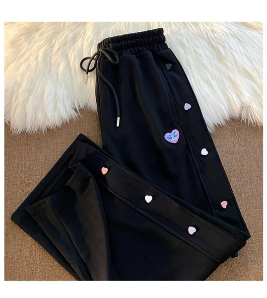 Γυναικείο αθλητικό ίσιο παντελόνι με έμβλημα