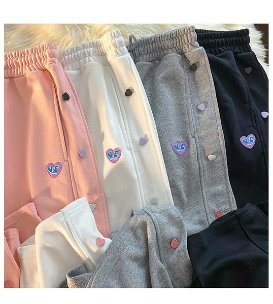 Γυναικείο αθλητικό ίσιο παντελόνι με έμβλημα