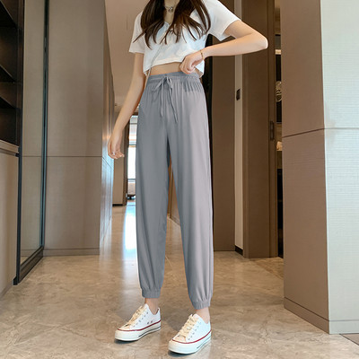 Casual γυναικεία παντελόνια με ψηλή μέση - πολλά χρώματα