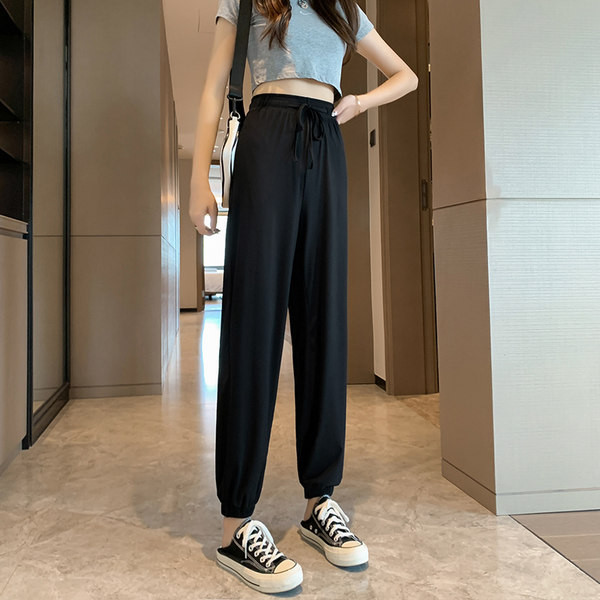 Casual γυναικεία παντελόνια με ψηλή μέση - πολλά χρώματα