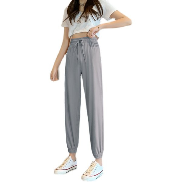 Casual γυναικεία παντελόνια με ψηλή μέση - πολλά χρώματα
