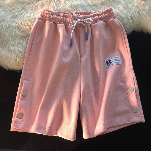 Casual γυναικείο σορτς με έμβλημα και κουμπιά