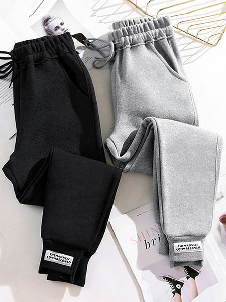 Casual παντελόνι με ελαστική μέση - για γυναίκες