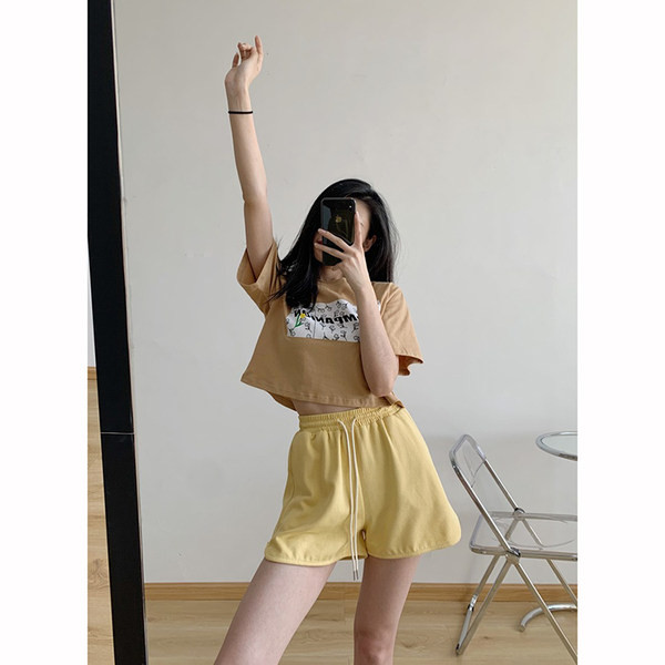 Μονόχρωμα αθλητικά και casual σορτς με κορδόνια