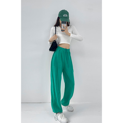 Αθλητικό παντελόνι  με ελαστική μέση και κορδόνια