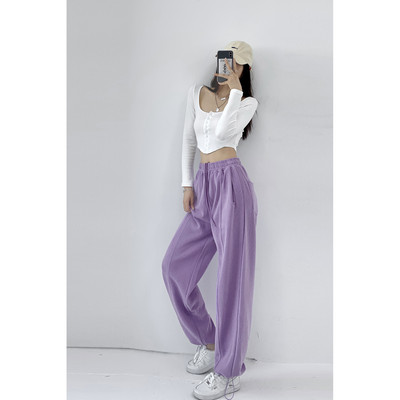 Αθλητικό παντελόνι  με ελαστική μέση και κορδόνια