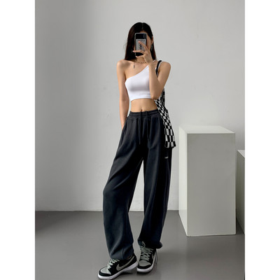 Αθλητική γυναικεία μονόχρωμη φόρμα με ψηλή μέση