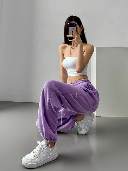 Αθλητική γυναικεία μονόχρωμη φόρμα με ψηλή μέση