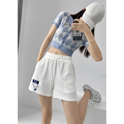 Спортни дамски шорти с ластична талия в няколко цвята