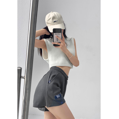 Спортни дамски шорти с ластична талия в няколко цвята