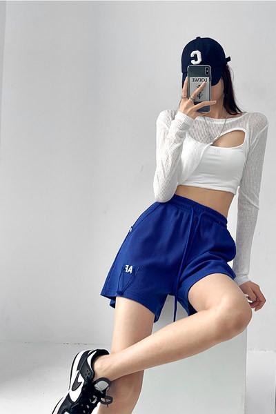 Спортни дамски шорти с ластична талия в няколко цвята