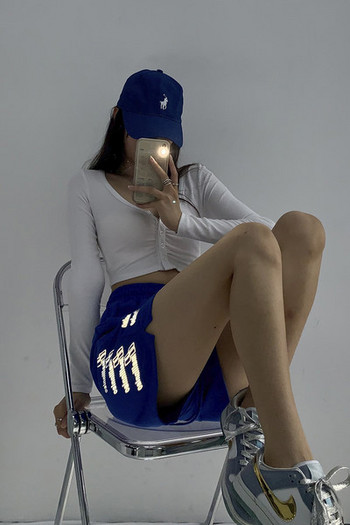 Спортни дамски шорти с щампа -четири цвята
