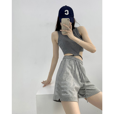 Γυναικείο αθλητικό σορτς με στάμπα - τέσσερα χρώματα