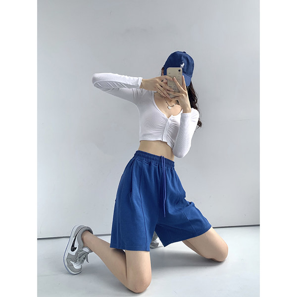 Casual γυναικείο σορτς με κορδόνια