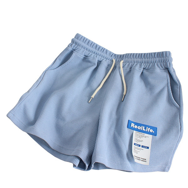 Σορτς με έμβλημα και ελαστική μέση