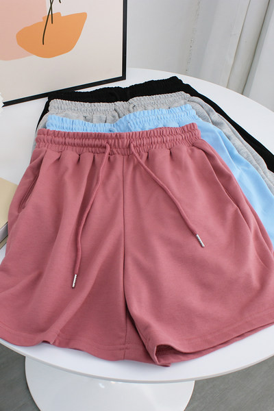 Casual γυναικείο κοντό σορτς με κορδόνια και τσέπες